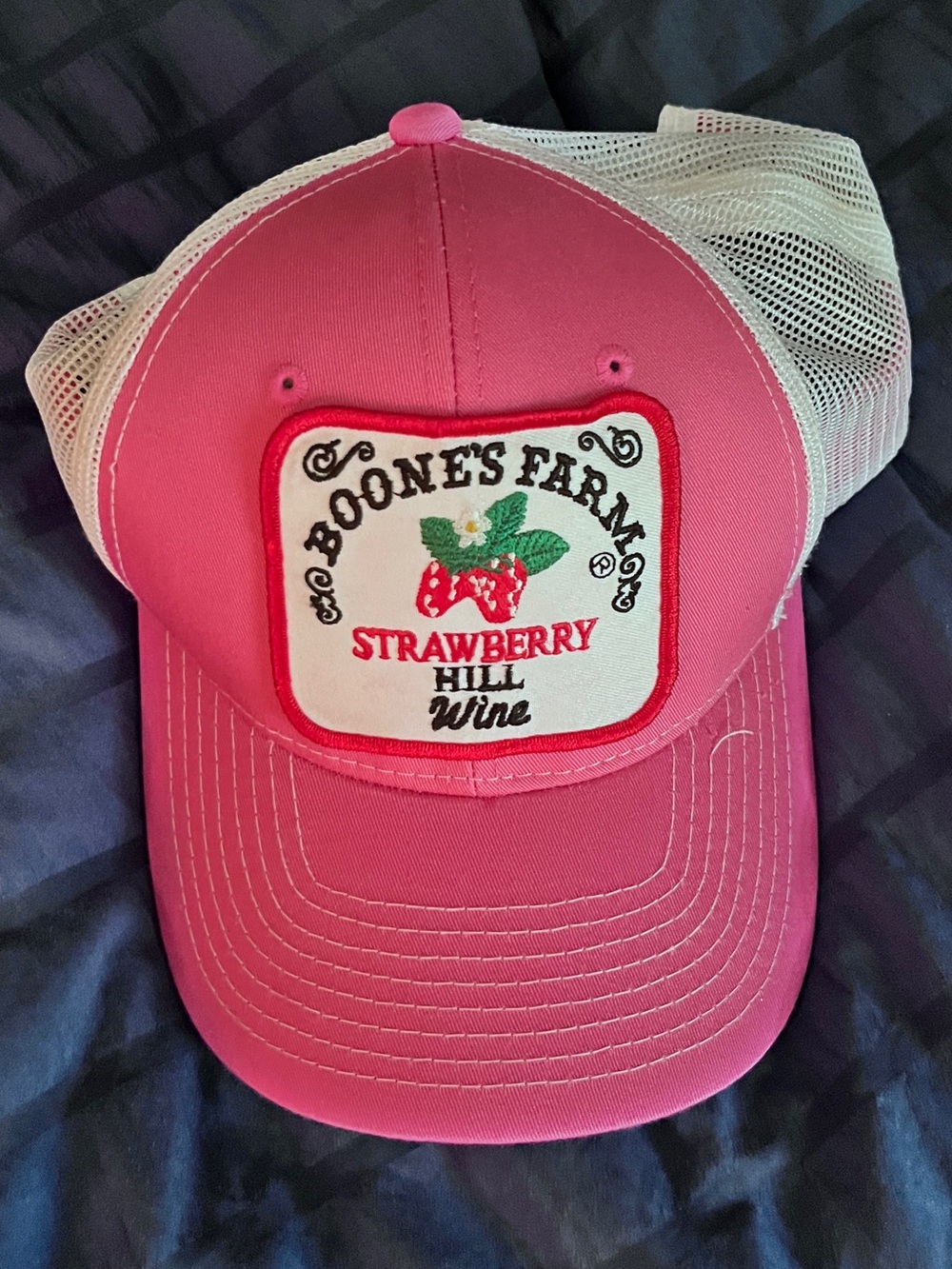 Boone's Farm Strawberry Hill Wine Pink Mesh Trucker Hat